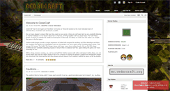 Desktop Screenshot of cedarcraft.org